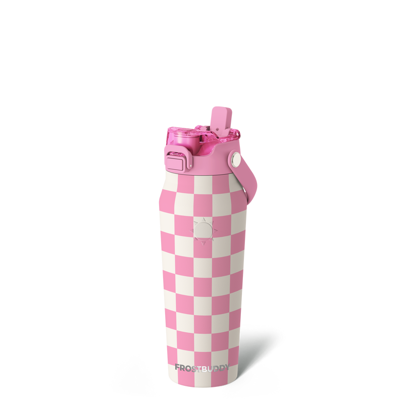 Bottle Buddy 24oz | Pink Checkered